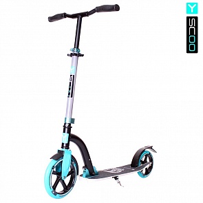 Самокат Y-Scoo RT 230 Slicker Family, голубой, дизайн – корона (RT, 5678rt)